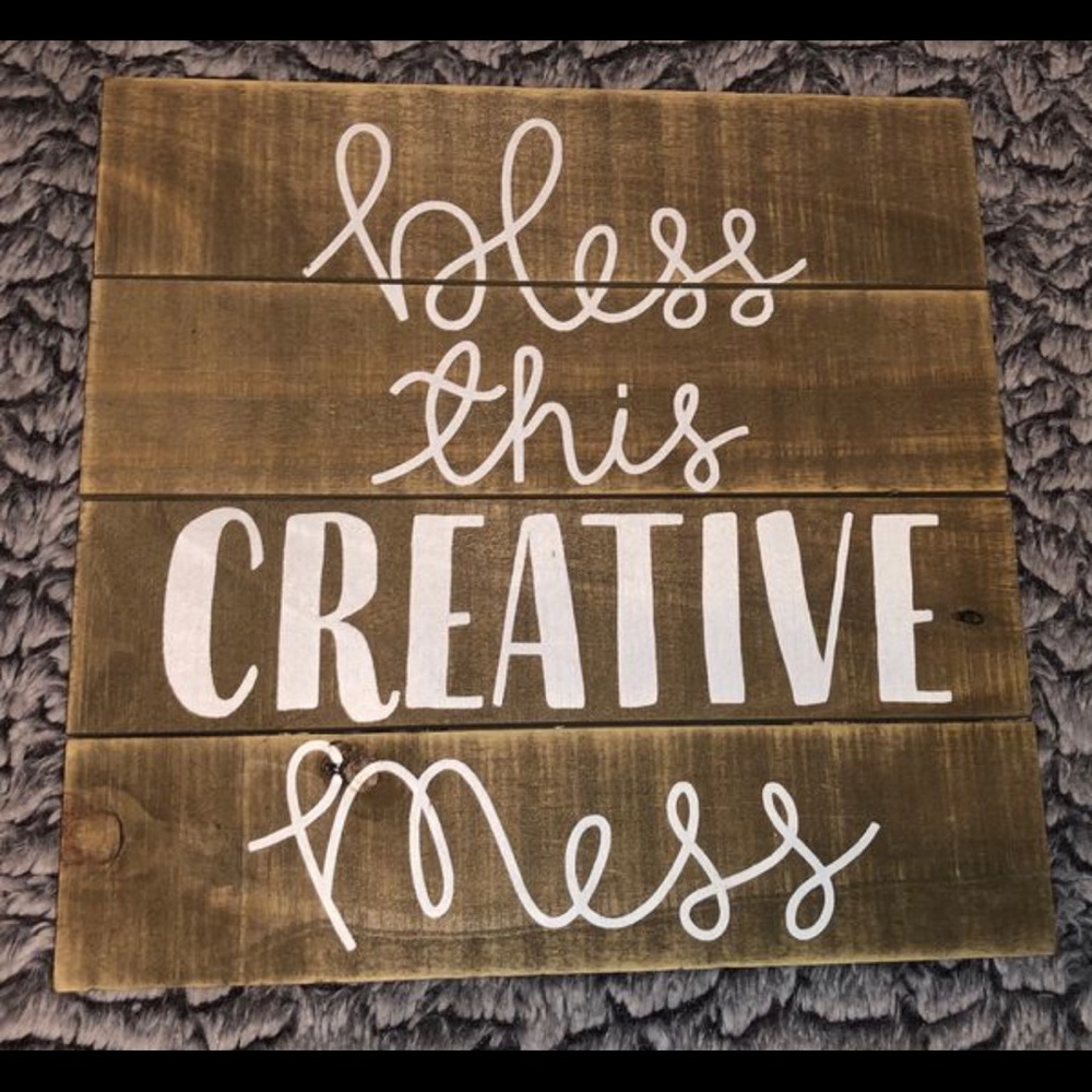 Bless this Creative Mess Wall Decor